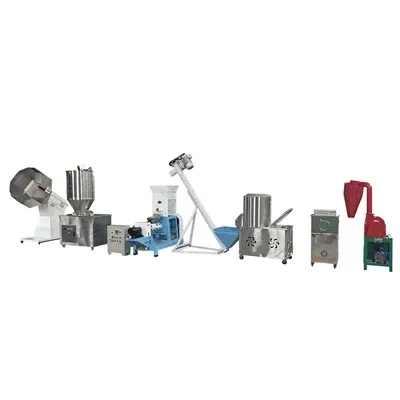 新しい押し出し飼料生産ライン