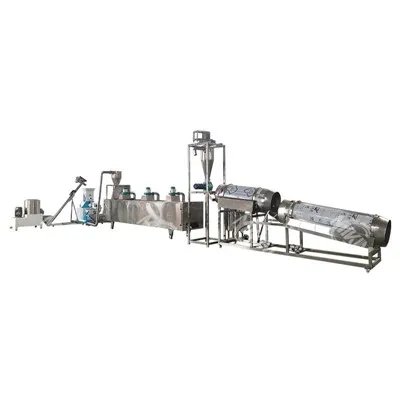 魚の餌を作るための生産ライン